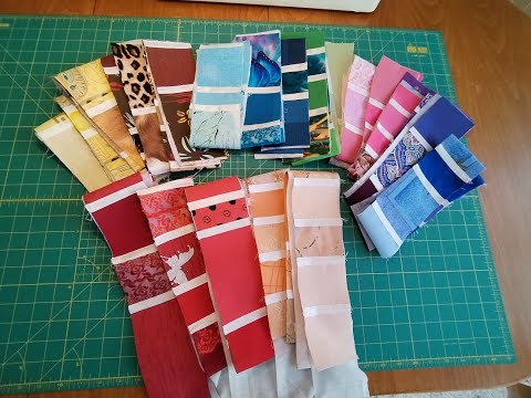 Видео: DIY Transform fabric scraps into blanket. Утилизация трикотажных обрезков!