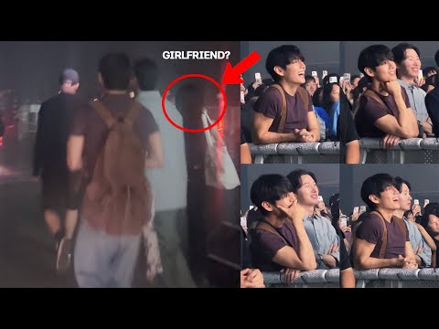 Видео: Неожиданно! Тэхёна засняли на камеру, когда он встречался с кем-то на концерте.