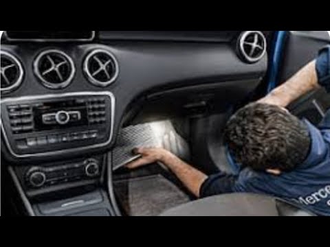 Видео: Замена фильтра салона Mercedes Benz replacing the cabin filter