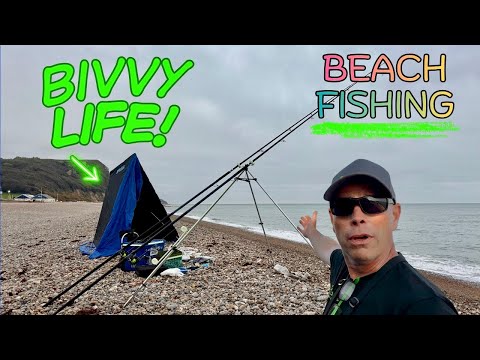Видео: Рыбалка на пляже с моим новым (BIGALOO) пляжным домиком в Ситоне, Девон