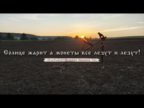 Видео: Солнце жарит а монеты все лезут и лезут! Коп с Minelab Equinox 700.