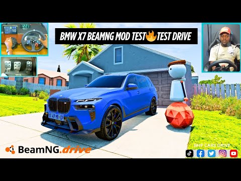 Видео: Тестирование BMW X7 Mod в BeamNG с Logitech G29 | Реалистичная физика вождения