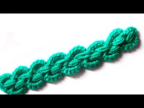 Видео: Тесьма с пышными столбиками