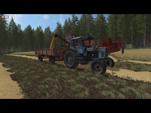 Видео: [РП] farming simulator 17 молотимо пшеницю на полі