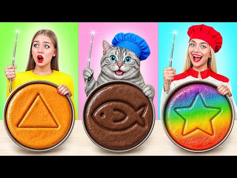 Видео: Кулинарный Челлендж: Я против Бабушки с Котиком | Битвы с Едой от Candy DO