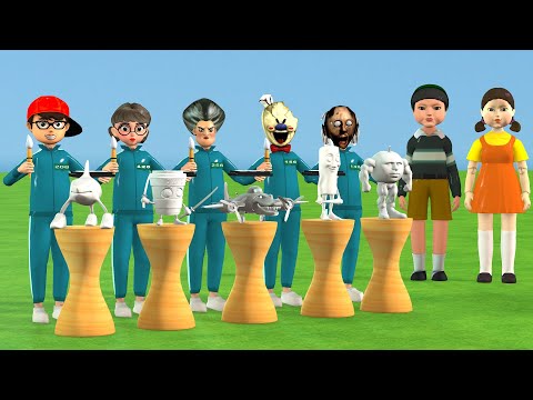 Видео: Игра Scary Teacher 3D vs Squid: Раскрась правильного Тралалеро, Тралала, Brainrot Challenge