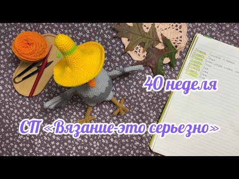 Видео: Отчет за 40 неделю. Мистер Тако готов. СП "Вязание-это серьезно"#вязаниеэтосерьезно