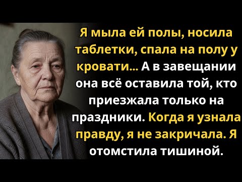 Видео: Я ухаживала за свекровью 4 года… а она всё оставила внучке от первой жены моего мужа