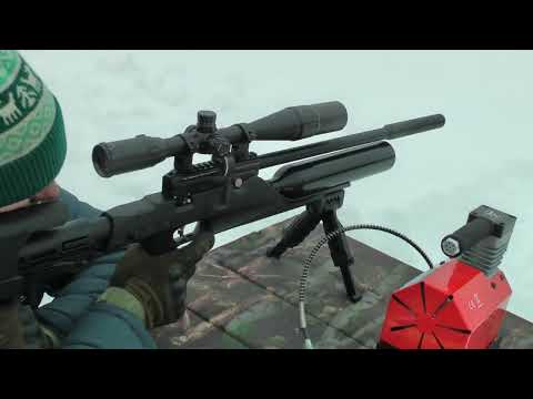 Видео: PCP KRAL Jumbo NP-500 к.6,35 - Стрельба 55 м