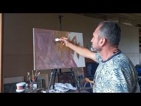 Видео: Как тонировать холст.