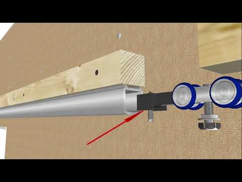 Видео: Монтаж перегородки из гипсокартона с раздвижными дверями-купе. Sliding compartment doors