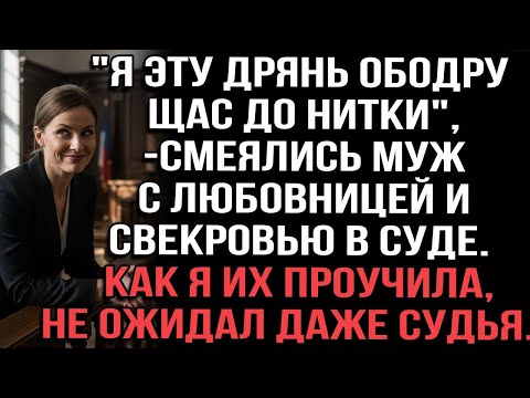 Видео: Я эту дрянь ободру щас до последней копейки , — смеялись муж с любовницей и свекровью в суде
