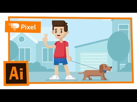 Видео: Рисование flat-иллюстрации в Adobe Illustrator