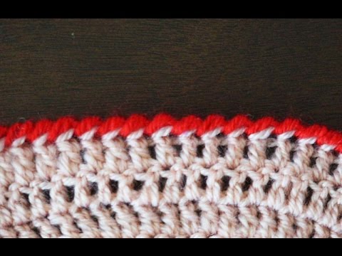 Видео: Обвязка края "рачий шаг" (классический) / Reverse single crochet