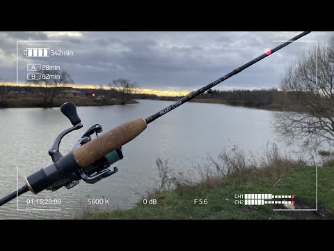 Видео: Микроджиг на реке перед ледоставом. Crazy Fish Arion ASR702ULS