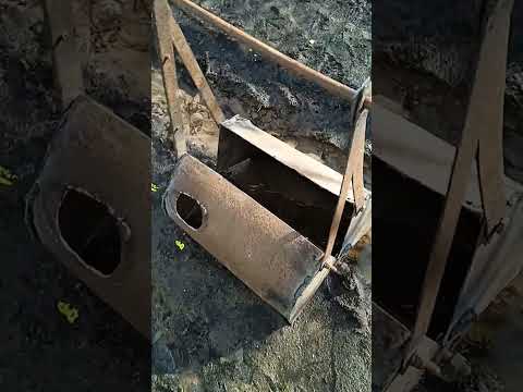 Видео: Простой самодельный грейферный экскаватор. ч1