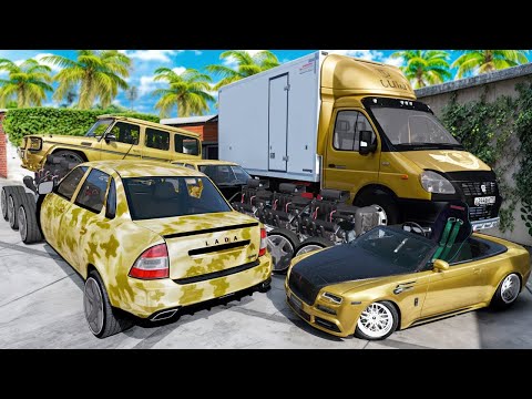 Видео: УГНАЛ КУЧУ ЗОЛОТЫХ ЧИТ ТАЧЕК В GTA 5! БИТВА ВОРОВ В ГТА 5 ОНЛАЙН!