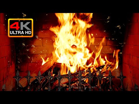 Видео: 🔥 Зимнее утро у камина 4K (12 часов) — нежные звуки потрескивающего огня и уютная атмосфера