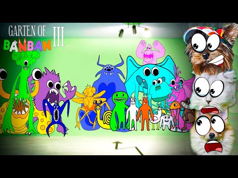 Видео: ГРЫЗУН НИБЛЕР и СЛОН ОГУРЧИК против ВСЕХ в Garten of Banban! САМОЕ ПРИЯТНОЕ ВИДЕО Лера и  Макс