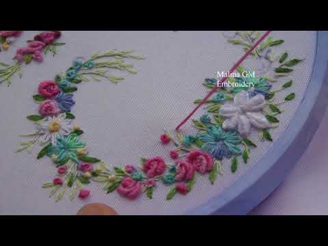 Видео: Hand Embroidery | Monogram "S"| Вышивка: Монограмма "S"