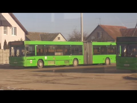 Видео: Автобус №28 (Барановичи). Спецавтобаза - Брестская