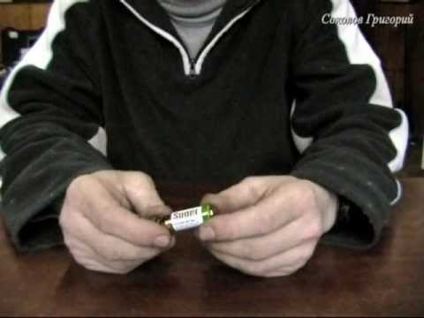 Видео: огонь от батарейки