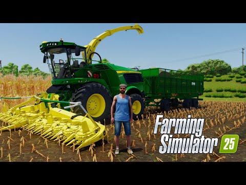 Видео: FS25. ЗАГОТАВЛИВАЕМ  СИЛОС НА ФЕРМЕ. НОВАЯ ТЕХНИКА