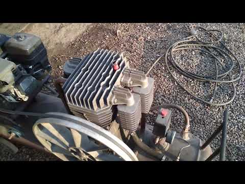 Видео: Компрессор с бензиновым двигателем