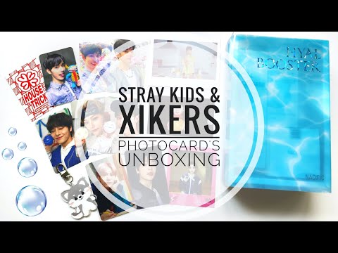 Видео: 🫧 K-POP CARD'S UNBOXING | распаковка кпоп карт и мерча STRAY KIDS и XIKERS