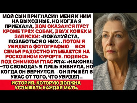 Видео: Сын позвал на выходные, а сам уехал отдыхать, оставив на меня собак и кошек. Тогда я решила