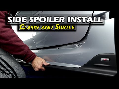 Видео: Установка бокового обвеса STI/WRX (под спойлером)