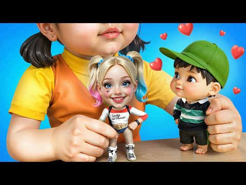 Видео: Харли Квинн Увела Парня у Куклы из Игры в Кальмара!