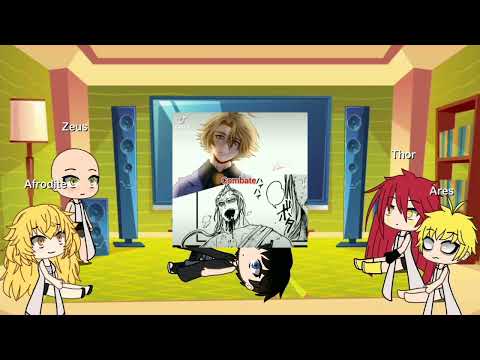 Видео: Боги реакция на Посейдона, гача лайф, GACHA life