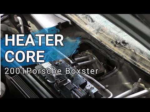 Видео: Замена радиатора отопителя Porsche Boxster