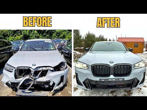 Видео: Восстановление БМВ X4.  BMW с аукциона Америки  Копарт