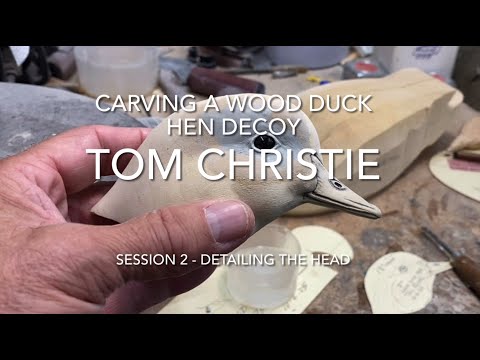 Видео: Вырезание деревянной чучела утки-курицы. Занятие 2 — Детализация головы