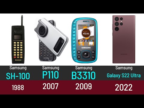 Видео: Evolution of Samsung phones. Эволюция телефонов 1988-2022