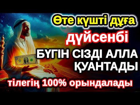 Видео: дүйсенбі байлыққа жол ашатын дұға, Бүгін сізді Алла қуантады, дұға қосулы болсын, нәтижесін көресіз