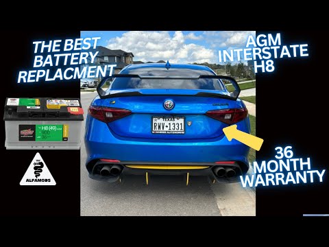 Видео: Лучшая замена аккумулятора для Alfa Romeo Giulia 2.0T или QV (устранение проблем с запуском и ост...