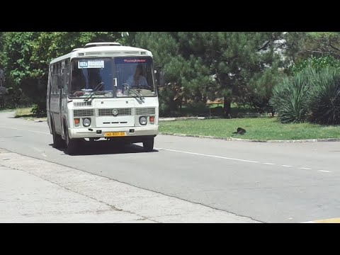 Видео: Автобус №162А. Тюменский - АВ Туапсе (с заездом в Небуг).