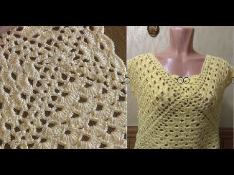 Видео: Вяжем кофточку от центра или новая история квадрата.