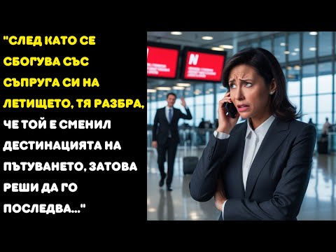 Видео: След като се сбогува със съпруга си на ЛЕТИЩЕТО, тя разбра, че той е сменил ДЕСТИНАЦИЯТА...