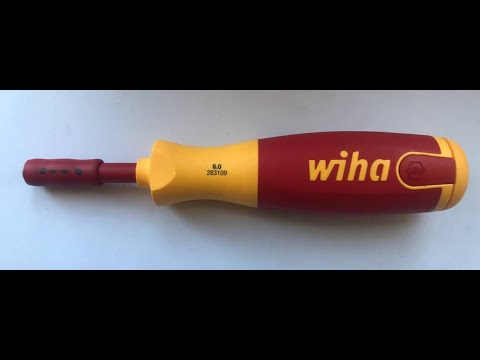 Видео: Wiha LiftUp electric с 6 битами slimBits WIHA 38611 и измерение твердости (hardness measurement).