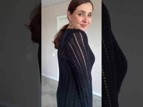 Видео: #скарлет_мкспицами описание по ссылке в шапке профиля #вязание #вязаниеспицами #мкспицами #платье