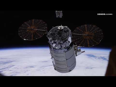 Видео: Отстыковка грузового корабля Cygnus от МКС