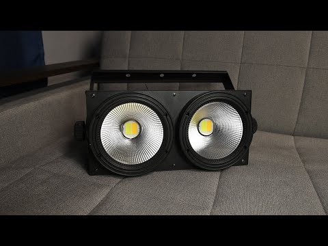 Видео: Сценический световой блиндер 2x100w светодиодный dmx