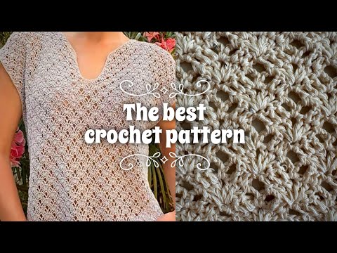 Видео: СУПЕР ПРОСТО и ПОТРЯСАЮЩЕ КРАСИВО! 💥🔥🤩 ЛУЧШИЙ УЗОР ДЛЯ ВЯЗАНИЯ КРЮЧКОМ!