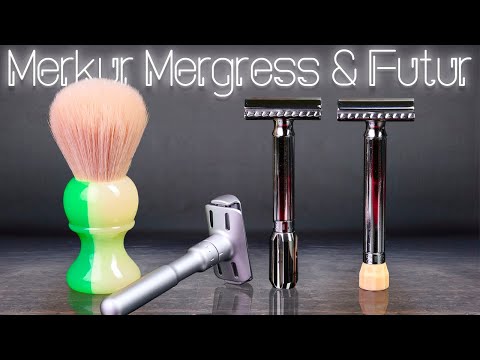 Видео: Merkur Mergress & Merkur Futur. Yaqi JANUS BIFRONS 24 мм и Yaqi The Green | HomeLike Shaving