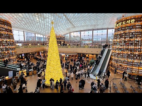 Видео: 4K Изучение торгового центра Starfield COEX, Сеул | Крытый шопинг-тур, -10°C, замороженная Корея