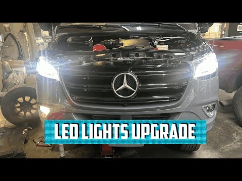 Видео: Обновление светодиодных фар Mercedes Sprinter 2022 года — новые фары от OEM-производителя